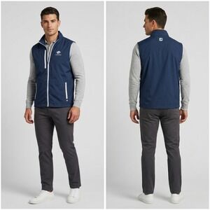 FootJoy TempoSeries Softshell Golf Vest Mens XL Navy Blue Water Resistant 30073
